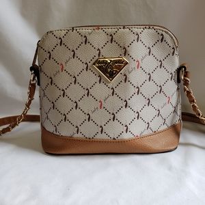 BABY PHAT Gold and Brown Crossbody